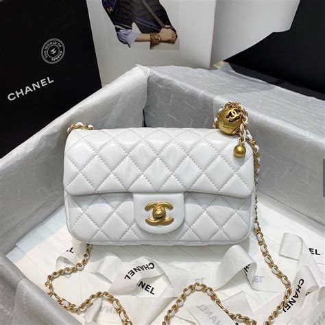 little white chanel bag|Chanel bag price list.